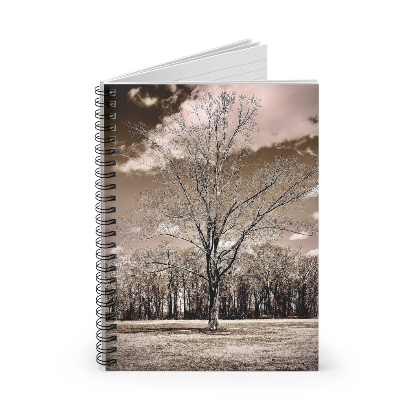 Rustic Tree Spiral Notebook - Ruled Lines for Nature Lovers