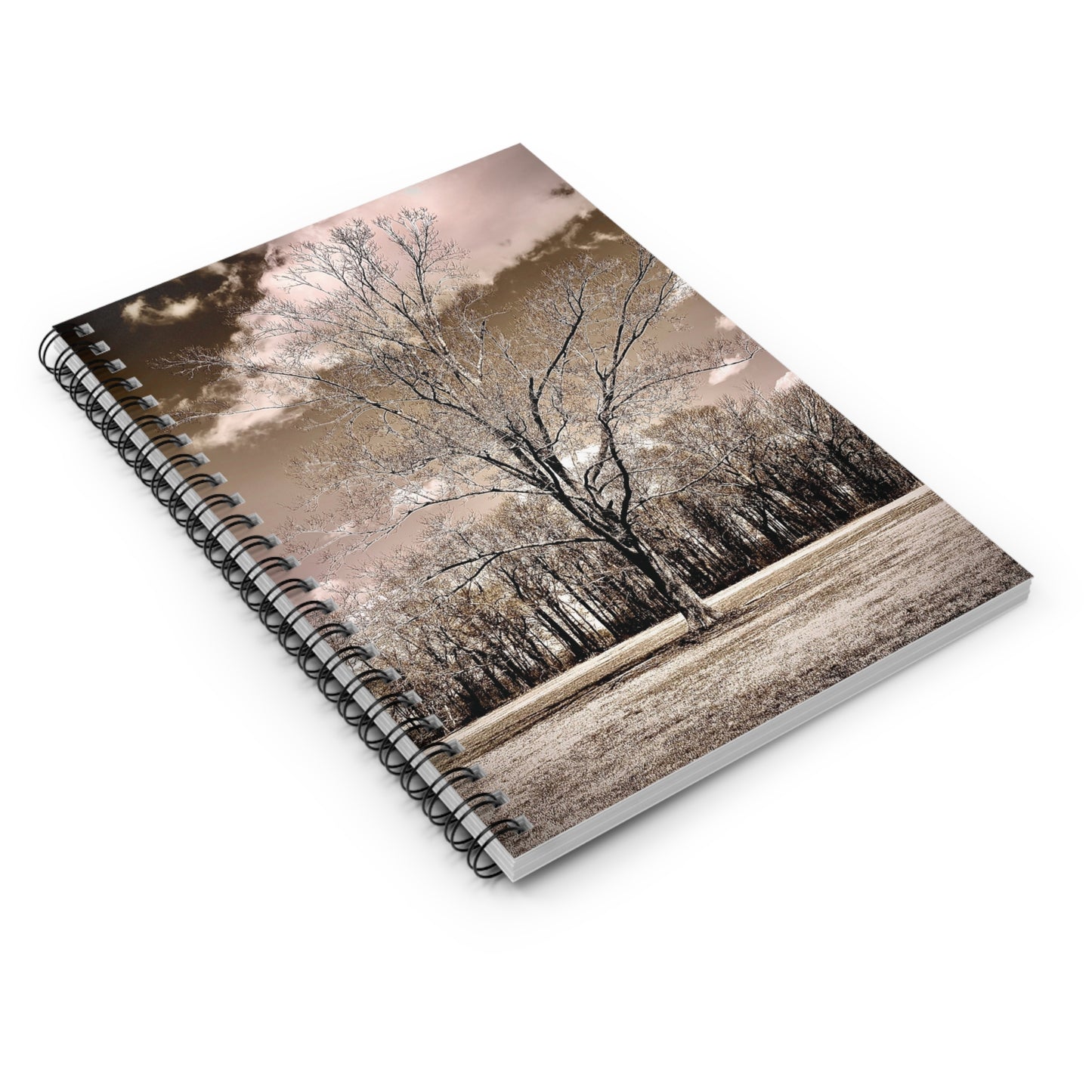 Rustic Tree Spiral Notebook - Ruled Lines for Nature Lovers