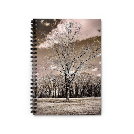 Rustic Tree Spiral Notebook - Ruled Lines for Nature Lovers